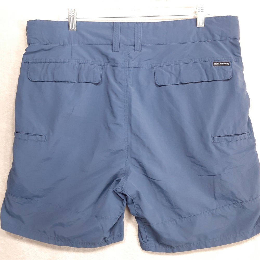 Huk Performance Mens Fishing Shorts Sz.XXL/Blue/Outdoor/Active - Picture 2 of 11